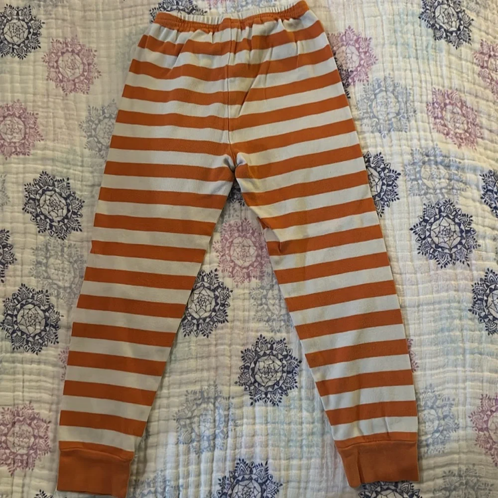Kids Orange & Cream Thanksgiving Turkey Pajama Set